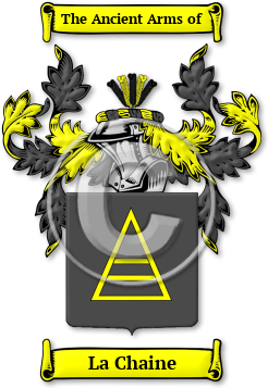 La Chaine Family Crest Download (jpg) Legacy Series - 150 DPI